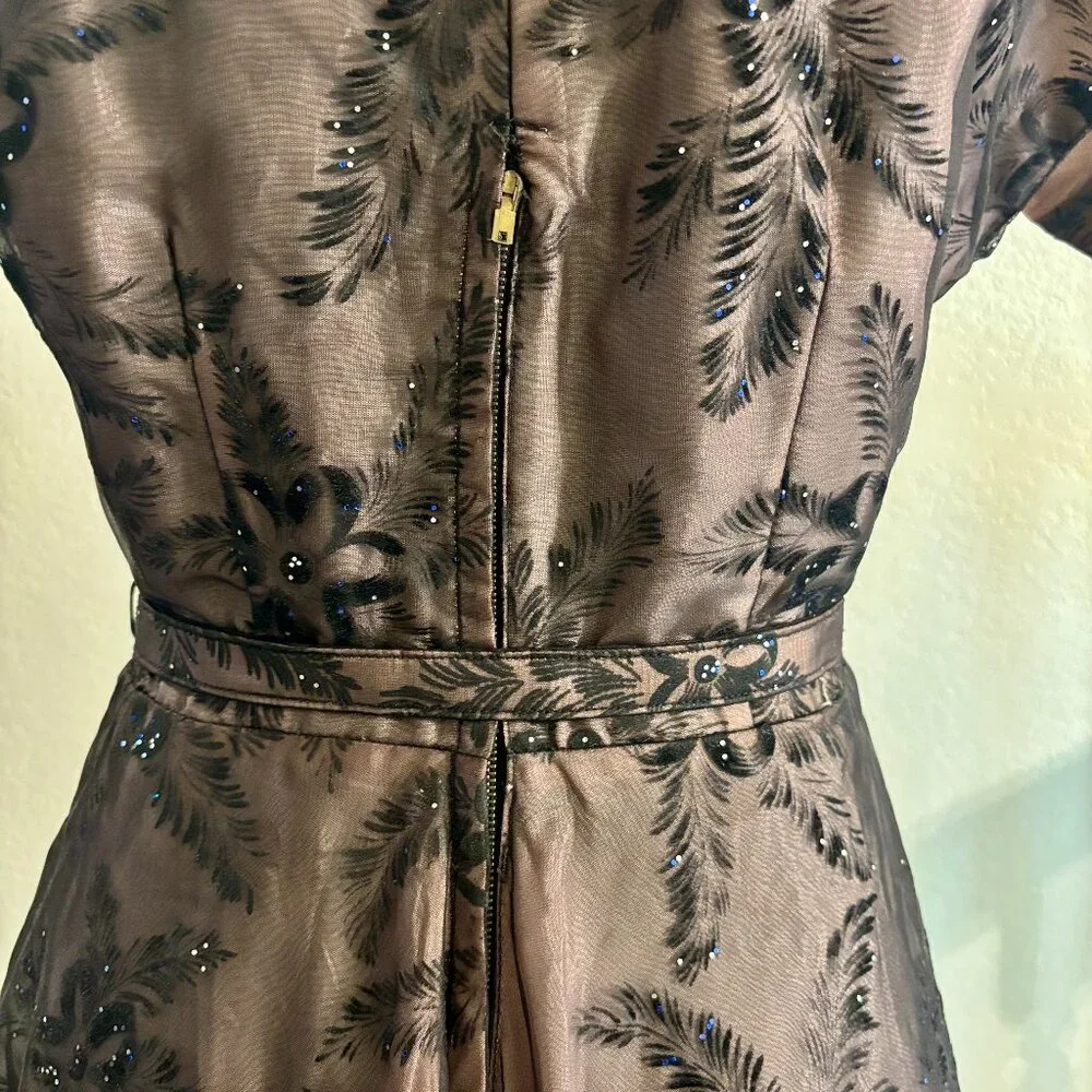 Vintage Evening Swing Dress 1950's Size Small - Picture 4 of 7